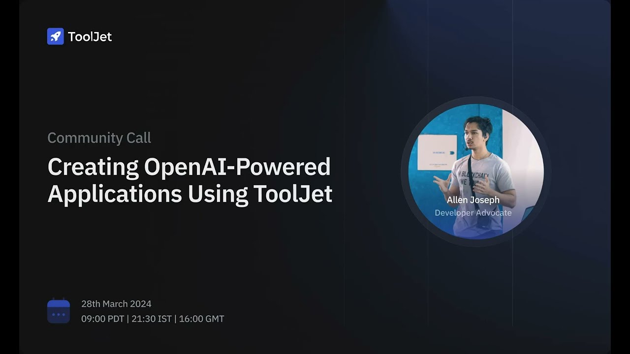 Creating Open AI-Powered Applications In ToolJet