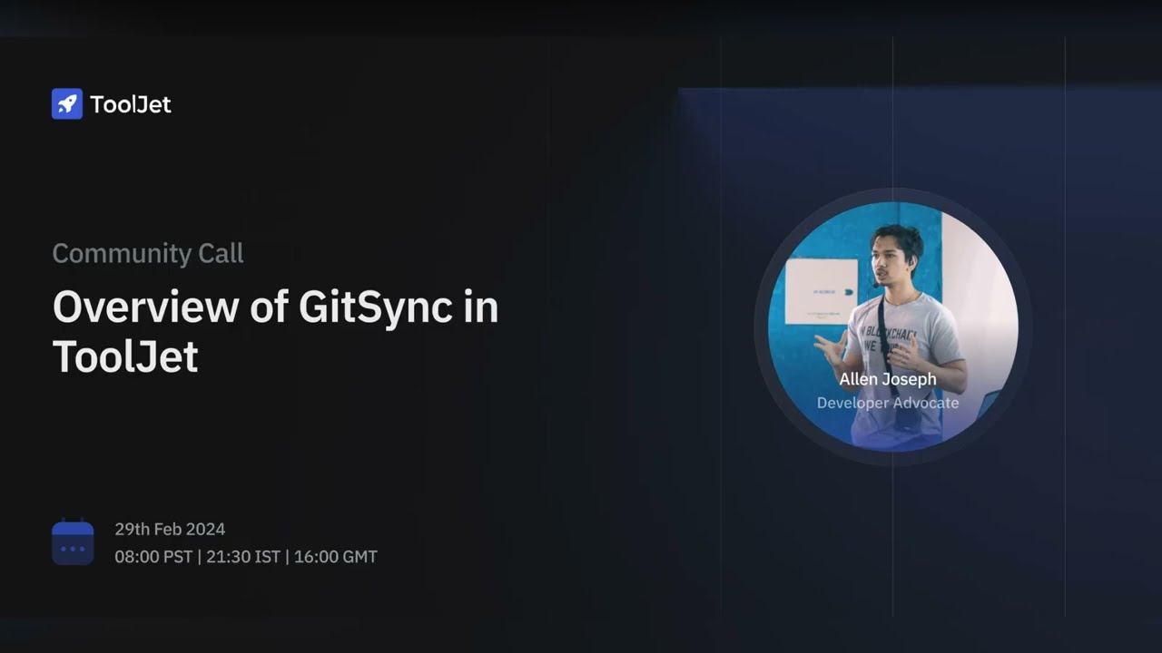 Overview of GitSync in ToolJet